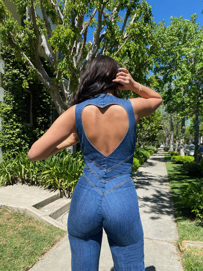 Paula™ Herz denim jumpsuit