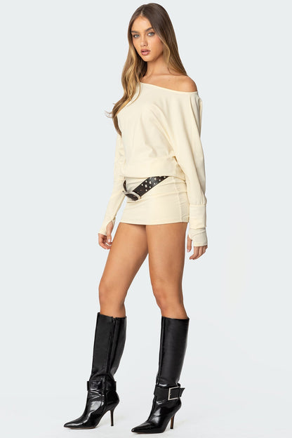 Mia ™ Off-Shoulder Mini-Kleid