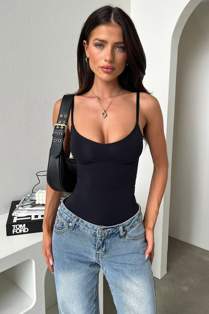 Emma™ Shapewear Bodysuit - Schwarz