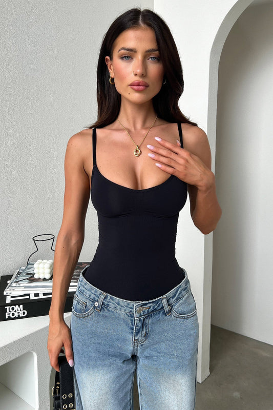 Emma™ Shapewear Bodysuit - Schwarz